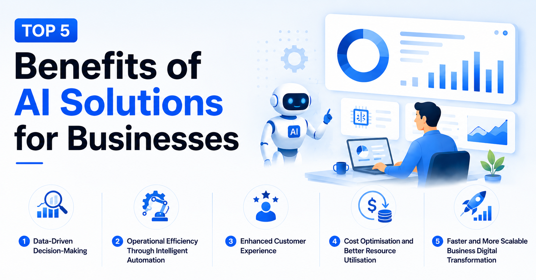 Top 5 Benefits of AI Solutions for Businesses